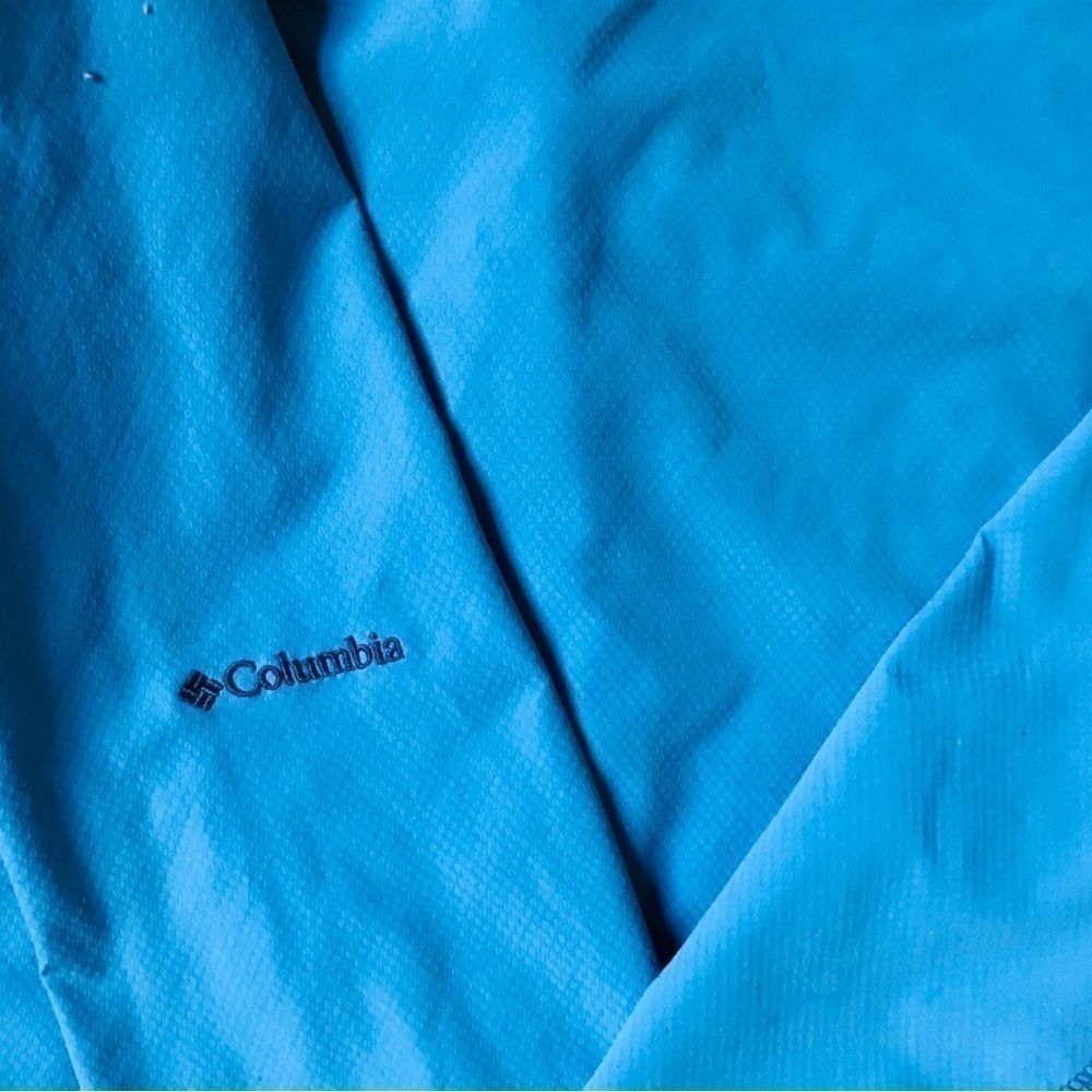 Columbia Rain Coat Womens Front Zip Hooded Interchange Windbreaker Size Medium